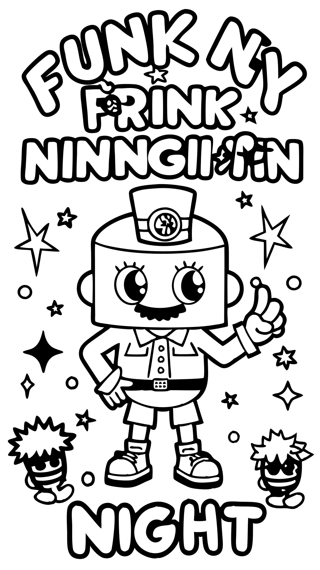 f n f coloring pages